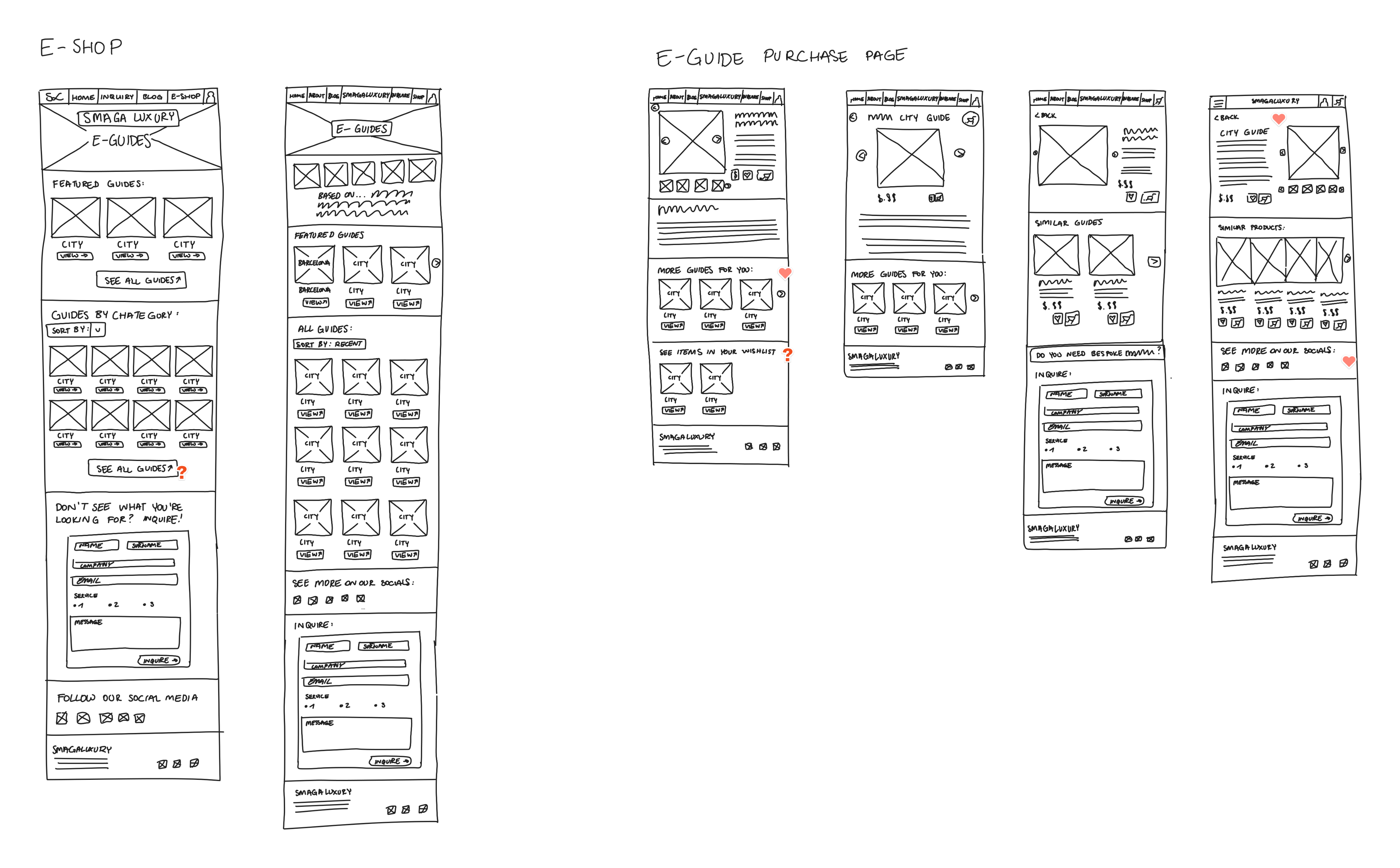Web Wireframes 2